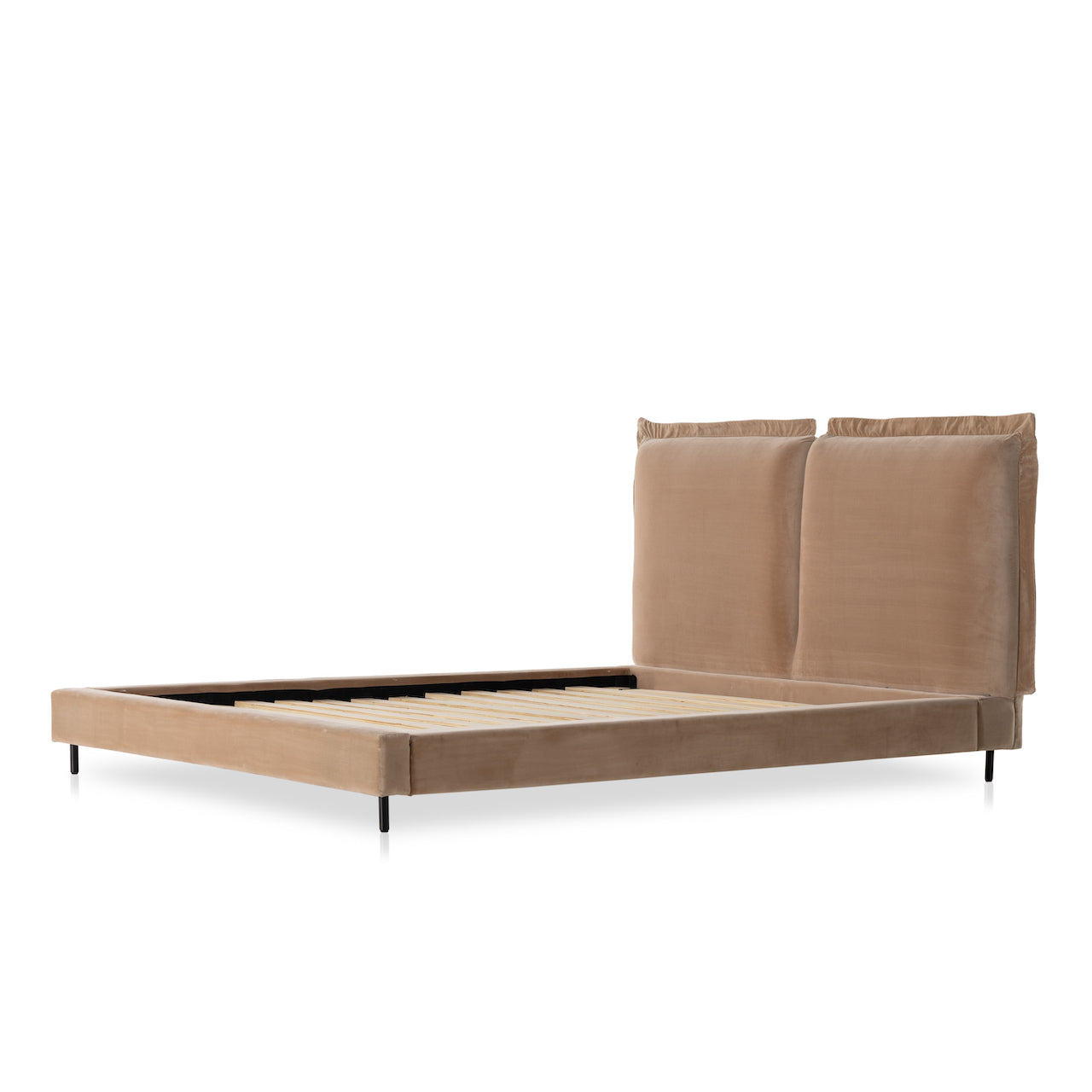 four hands inwood bed taupe side angle