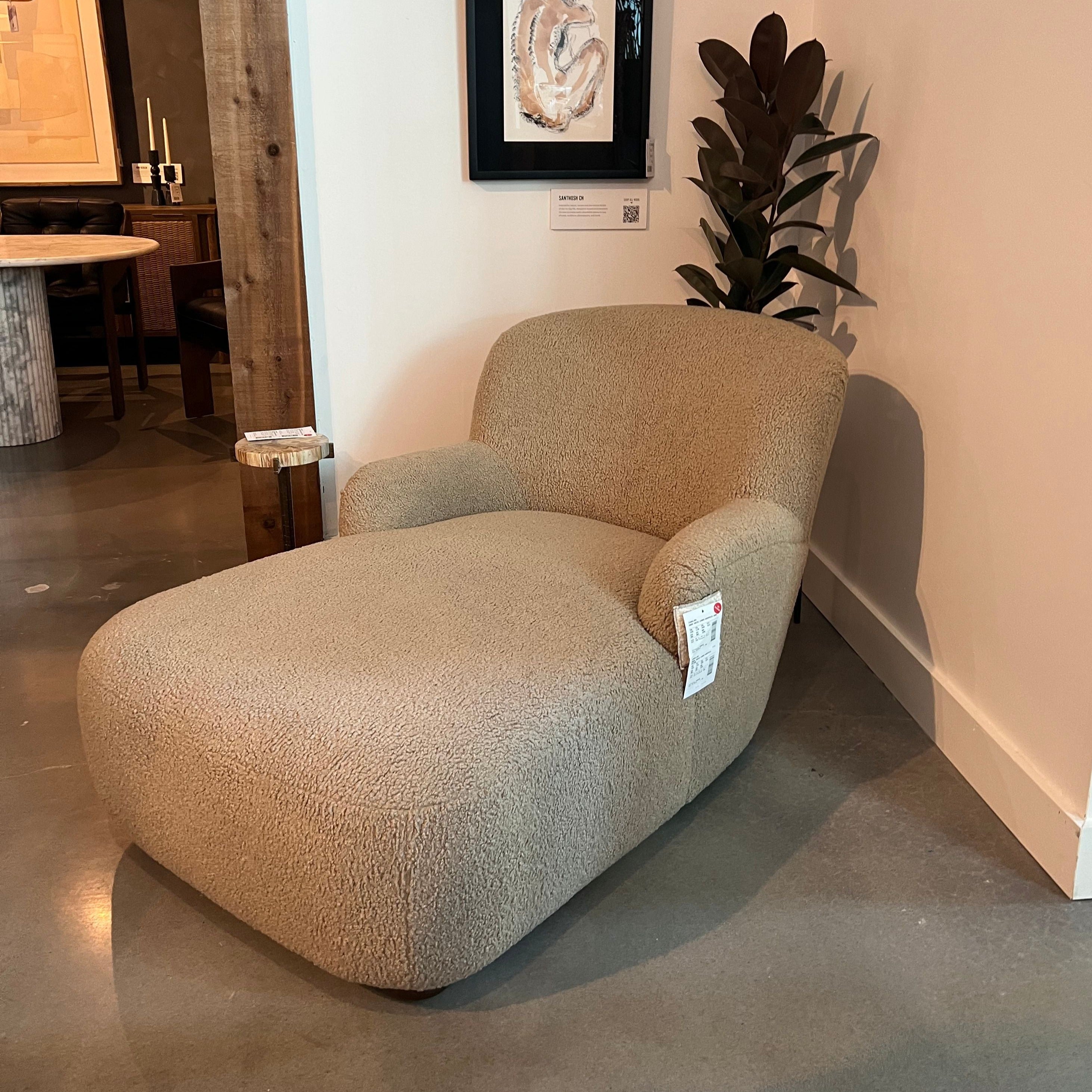 Chaise lounge with online ottoman