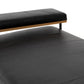 four hands kennon chaise black seat detail