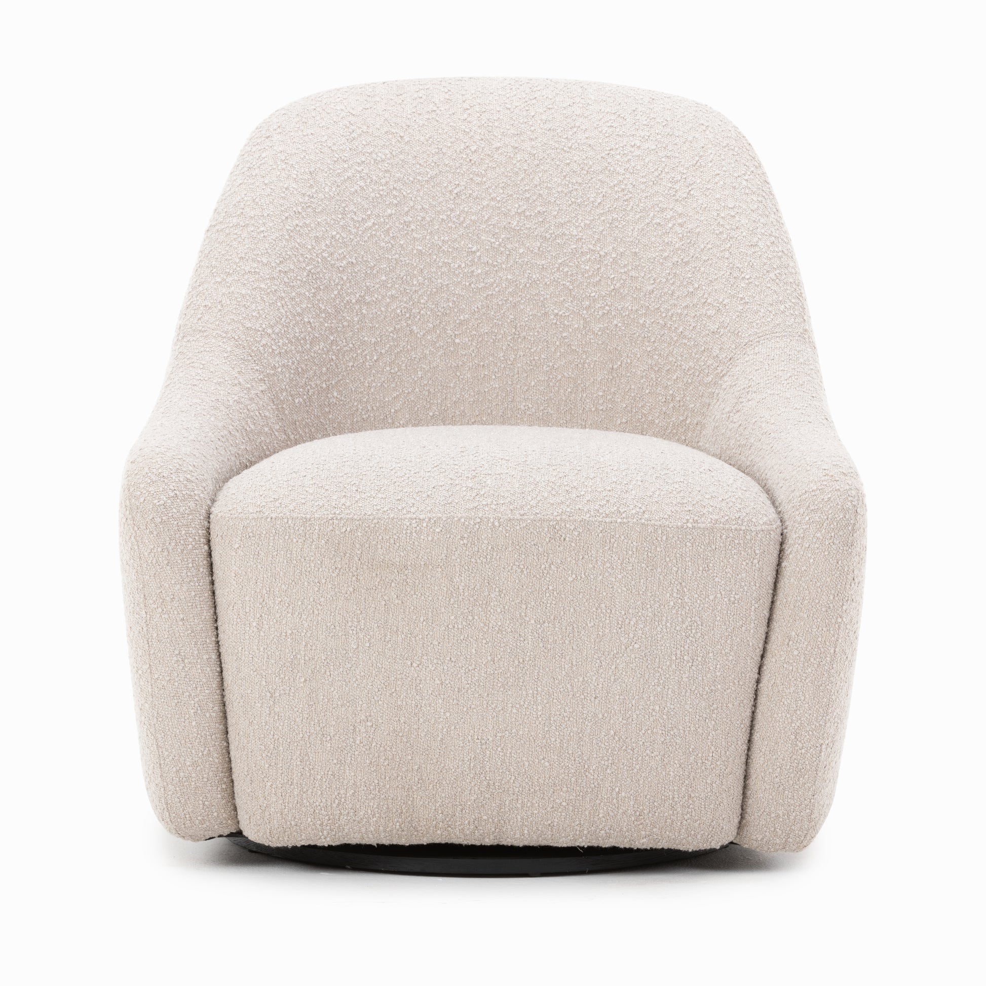 four hands levi swivel chair knoll sand front
