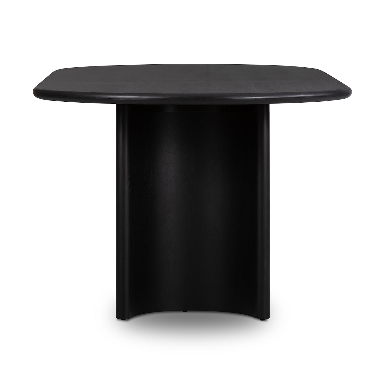 four hands paden dining table black side