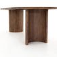 four hands paden dining table brown angle