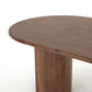 four hands paden dining table brown edge corner