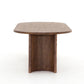 four hands paden dining table brown side
