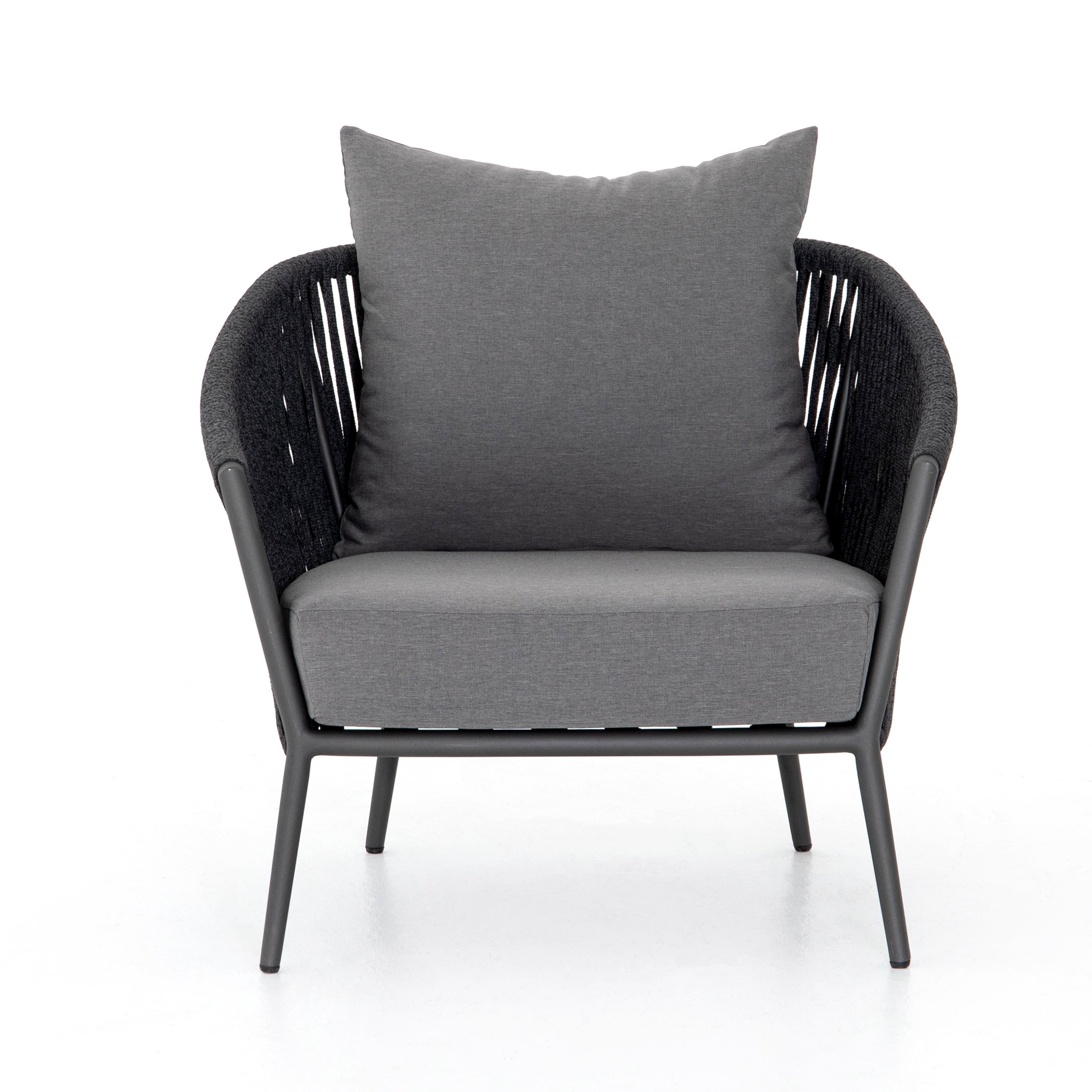 Black outdoor armchair hot sale