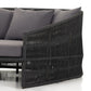 four hands porto outdoor daybed charcoal detail
