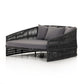 four hands porto outdoor daybed charcoal