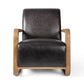 four hands rhimes chair sonoma black front