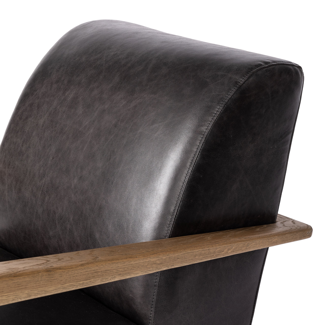 four hands rhimes chair sonoma black leather