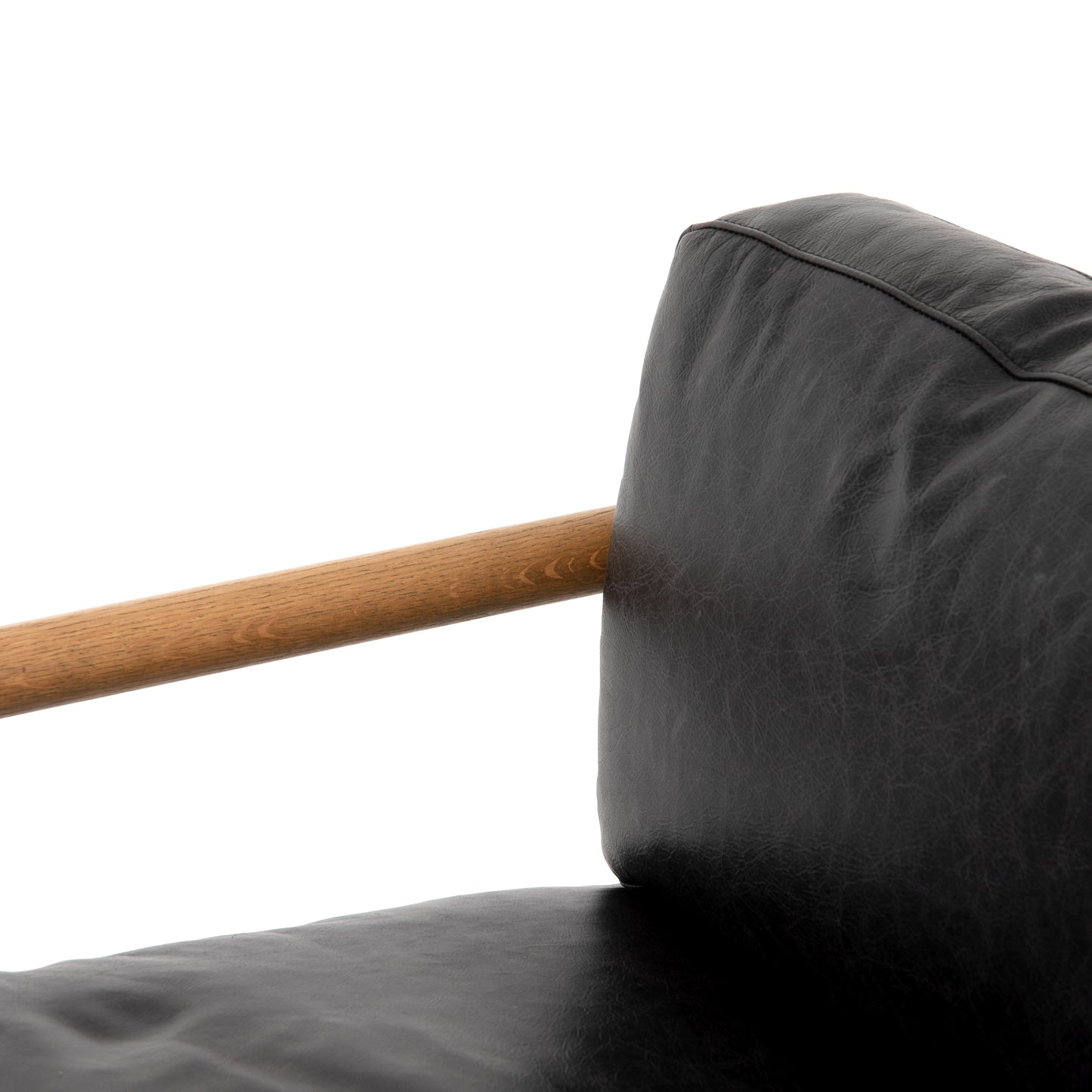 four hands rowen chair sonoma black close up cushion detail