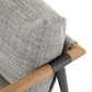 four hands rowen chair thames raven arm and cushion detail