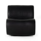 four hands siedell swivel chair black front