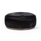 four hands sinclair large round ottoman black full