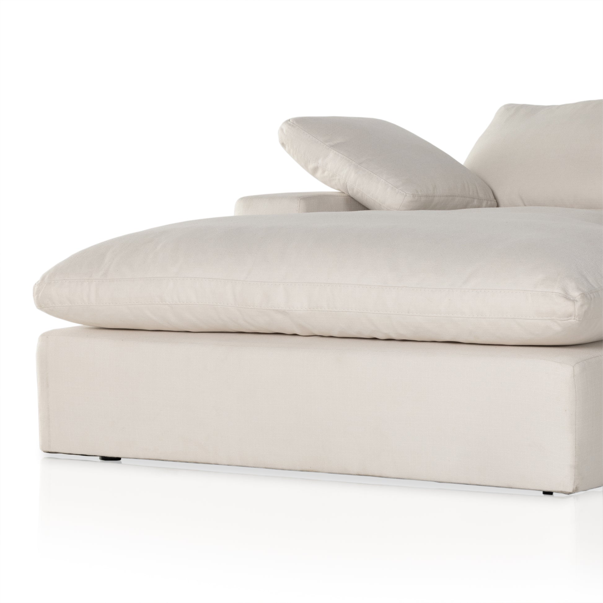 four hands stevie chaise ivory bottom