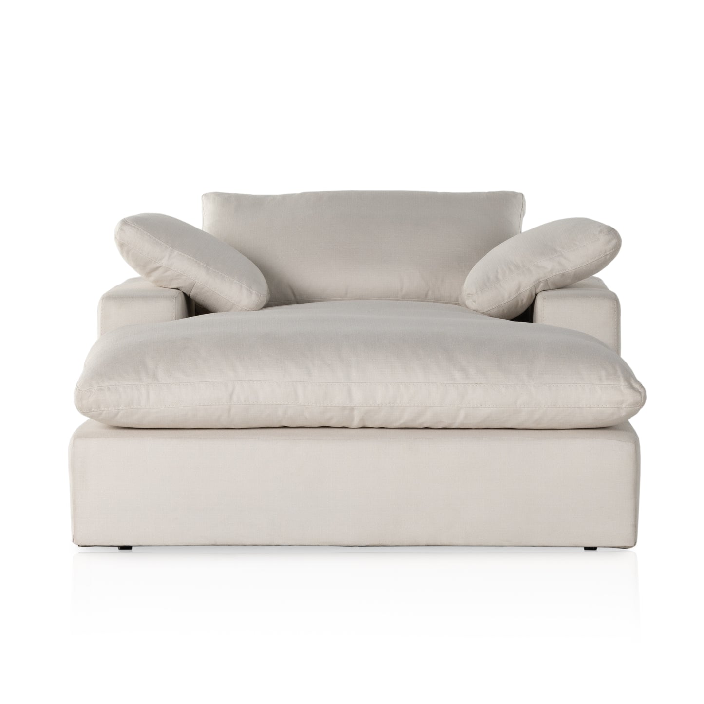four hands stevie chaise ivory front