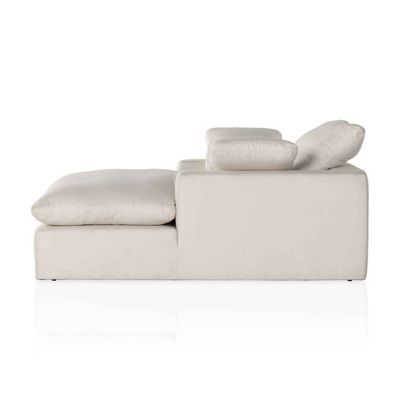 four hands stevie chaise ivory side