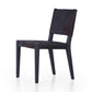 four hands villa dining chair black side angle