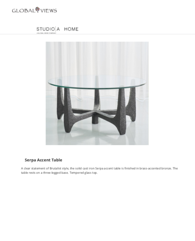 global views serpa accent table tearsheet