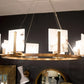 jamie young halo chandelier large alabaster brass