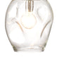 jamie young large dimpled glass pendant clear illuminated