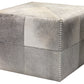 jamie young large ottoman grey hide