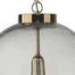 jamie young luca pendant brass seeded glass globe detail
