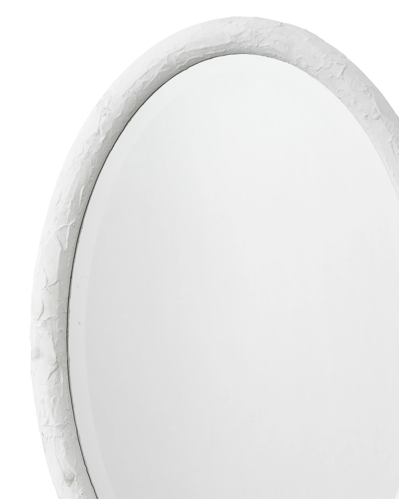 jamie young ovation oval white mirror detail