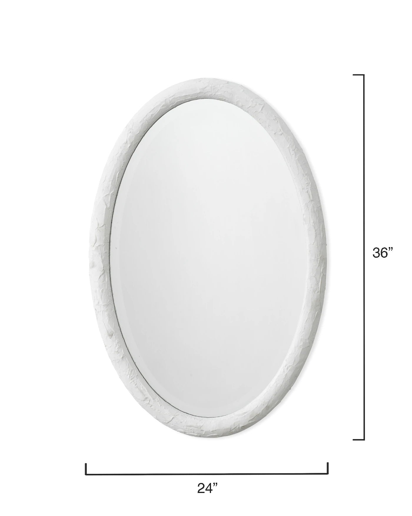 jamie young ovation oval white mirror dimensions
