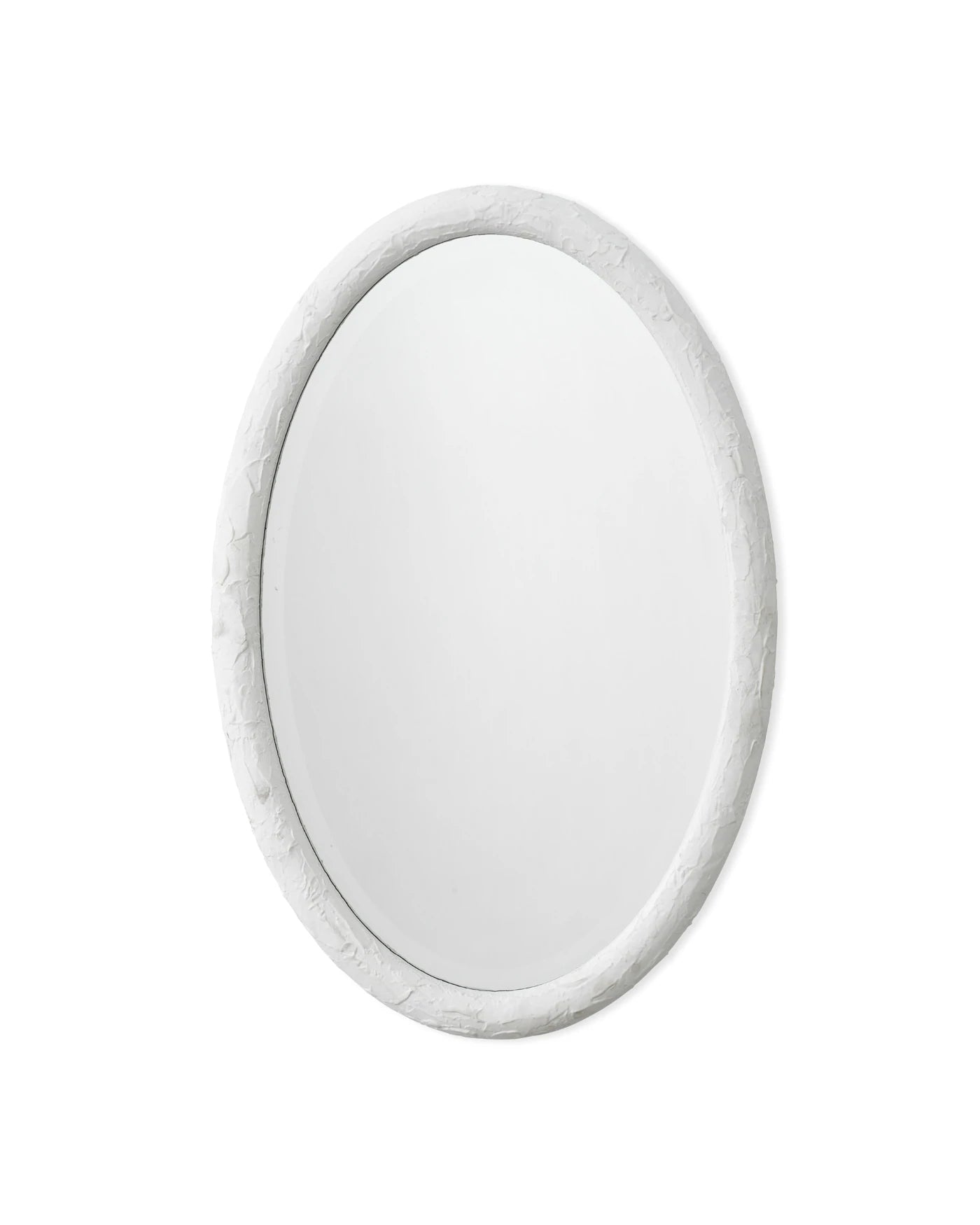 jamie young ovation oval white mirror front