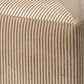 jamie young pinstripe ottoman black and cream detail