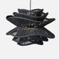 made goods alondra chandelier small dark charcoal rattan