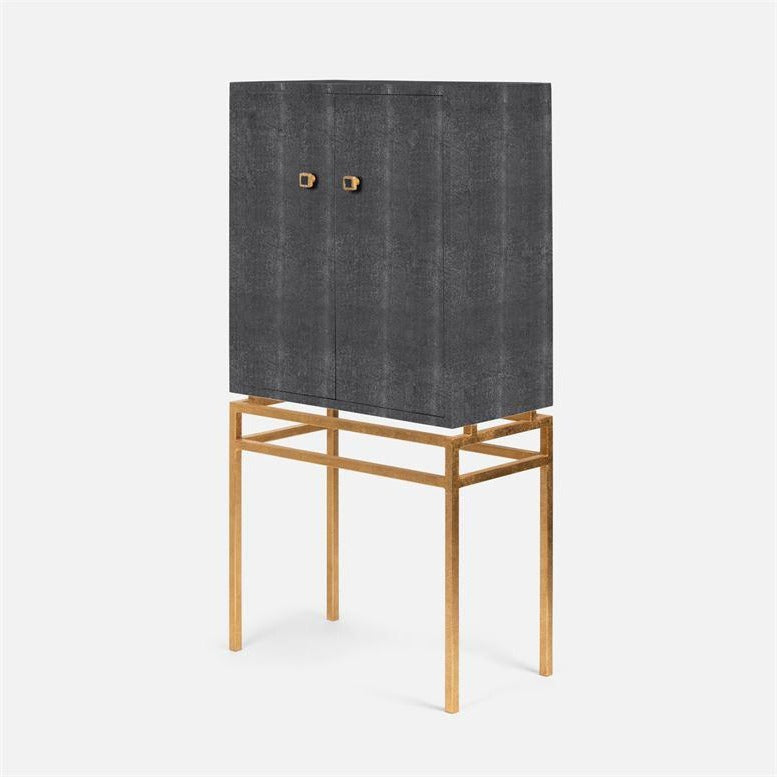 made goods benjamin standing cabinet gray and gold angle