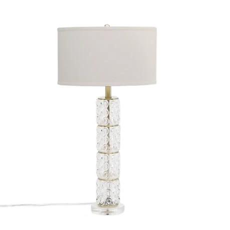 made goods beroe table lamp glass tall gold bubble