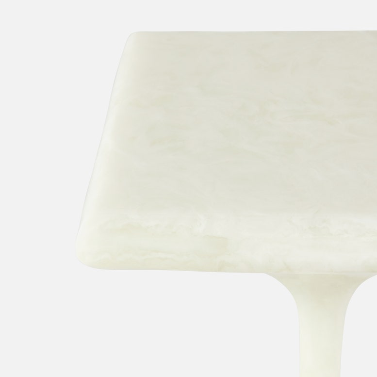 made goods bexley side table pearl white top