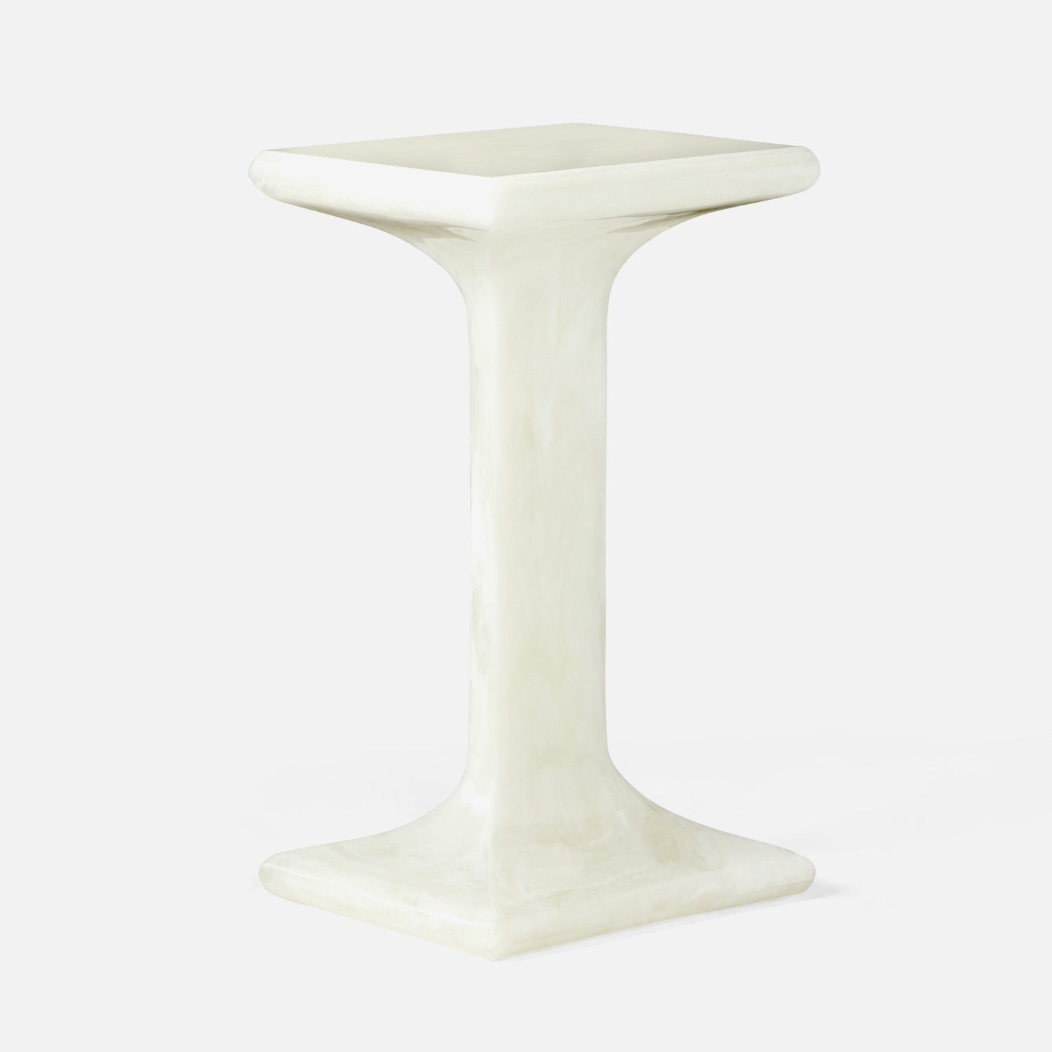 made goods bexley side table pearl white