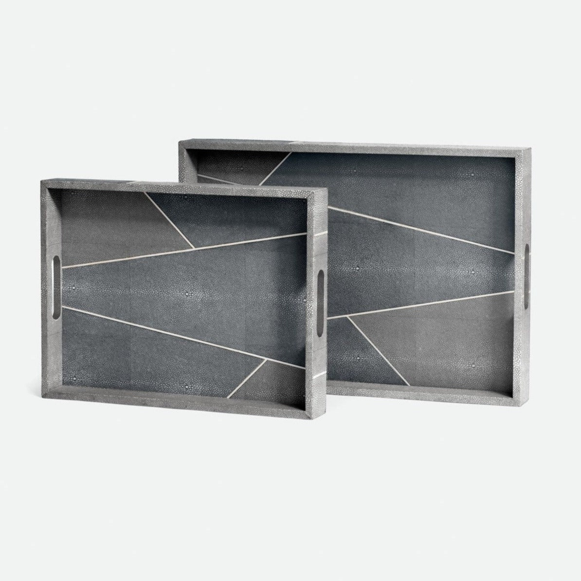 made goods breck tray set gray