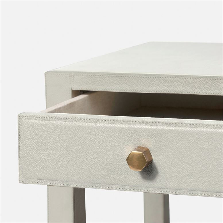 made goods conner nightstand light gray double drawer