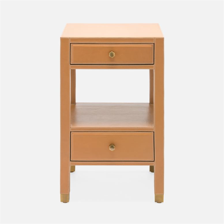 made goods conner single nightstand tan angle front