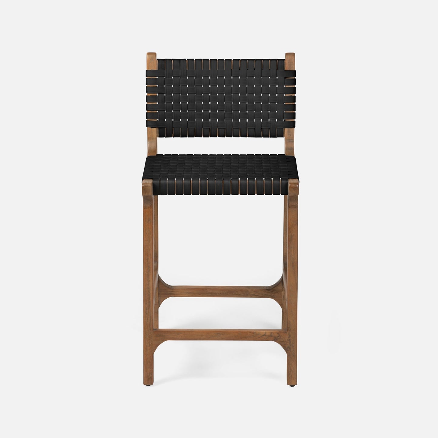 Rawley Bar and Counter Stool Black and Natural Teak - multiple options