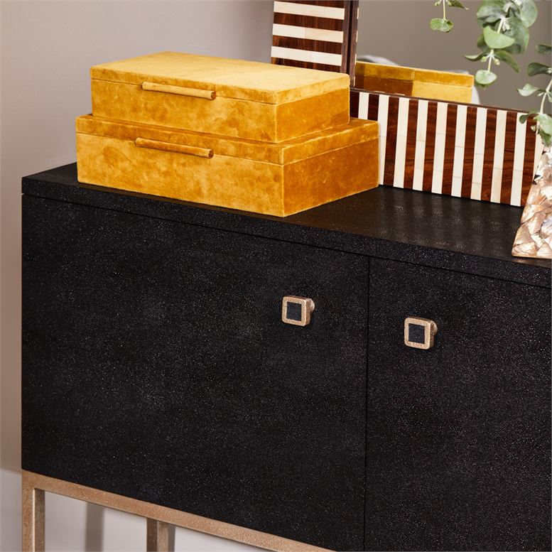 made goods sinclaire box set ochre velvet styled