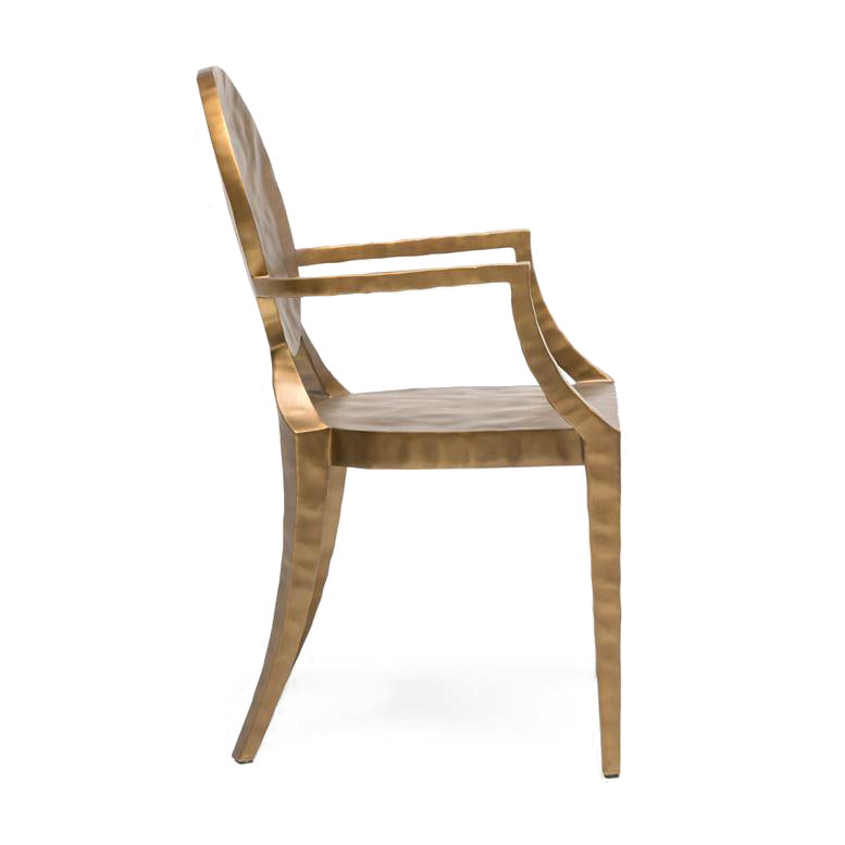 made goods Daphne side chair gold side view