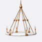 made goods dean chandelier white and gold small