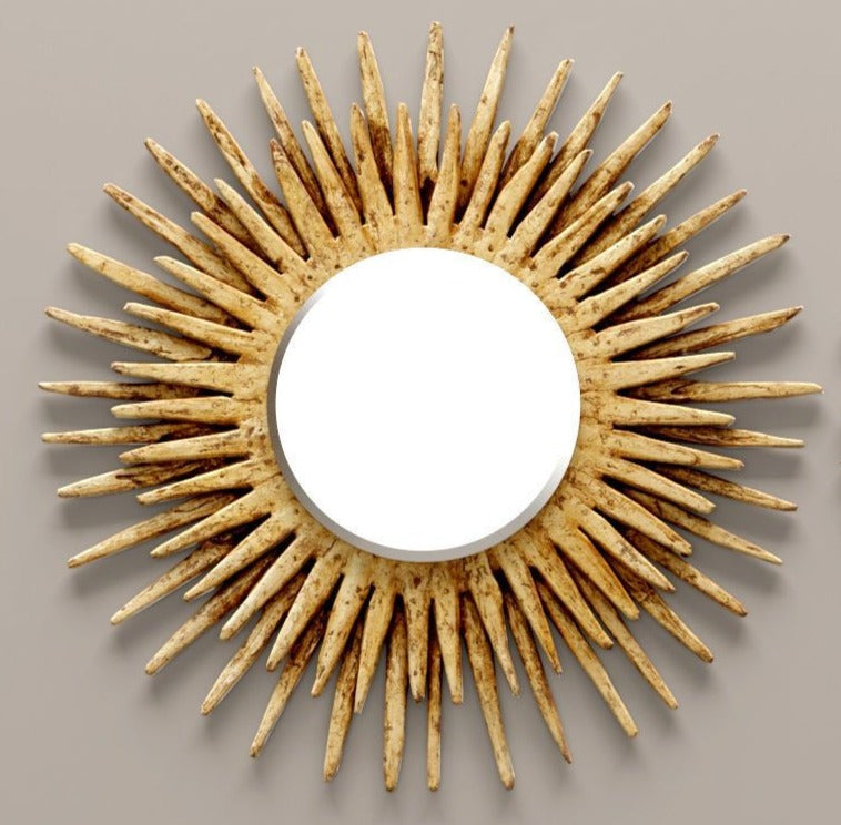 made goods donatella round mirror gold