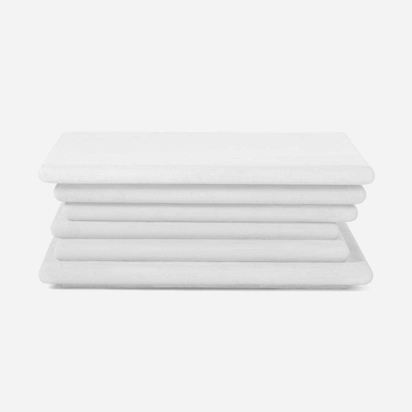 made goods dorsey coffee table white plaster 48 inch