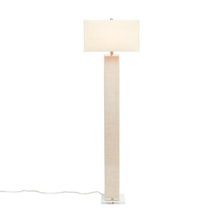 made goods fabre floor lamp off white burlap 
