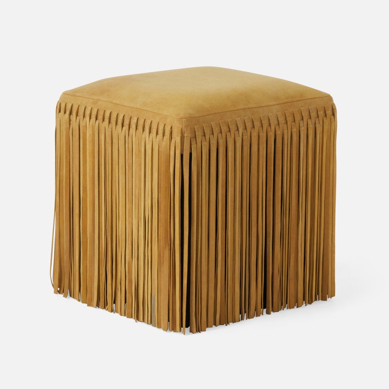 made goods hallie stool mustard suede angle