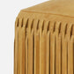 made goods hallie stool mustard suede fringe detail