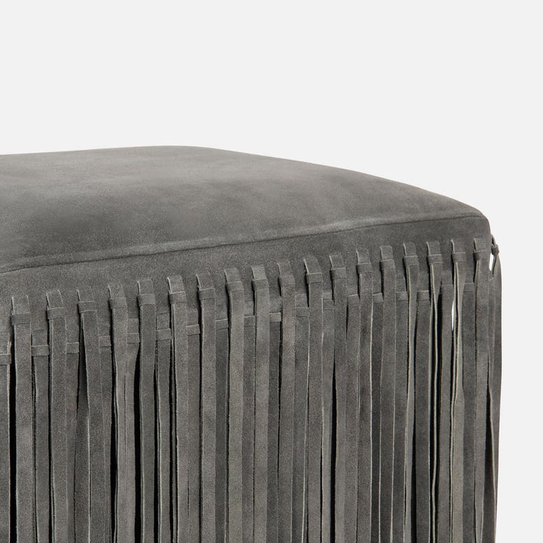 made goods hallie stool slate suede detail
