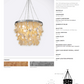 made goods henry chandelier capiz and gold brass
