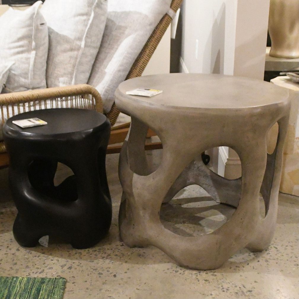 Hyde Side Table Gray Concrete